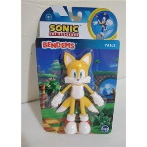 SEGA SONIC THE HEDGEHOG BENDEMS " TAILS " BENDABLE POSE-ABLE COLLECTIBLE KIDS